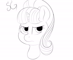 Size: 6000x5000 | Tagged: safe, artist:sunlightgryphon, imported from derpibooru, starlight glimmer, absurd resolution, angry, monochrome