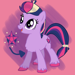 Size: 654x654 | Tagged: safe, artist:adri-dragon, imported from derpibooru, twilight sparkle, oc, oc:dusk glimpse, earth pony, pony, alternate universe, cutie mark, earth pony twilight, unshorn fetlocks