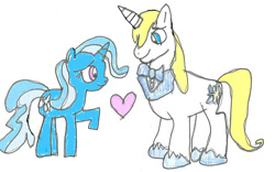 Size: 1024x638 | Tagged: safe, artist:luigiandamyfan, imported from derpibooru, prince blueblood, trixie, bluetrix, female, male, shipping, straight