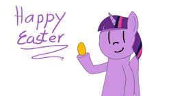 Size: 6096x3429 | Tagged: safe, artist:exxticcy, imported from derpibooru, twilight sparkle, pony, bust, colored, easter, easter egg, egg, excited, female, happy, holiday, hoove, mare, simple, smiling, solo