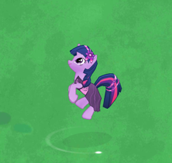 Size: 1026x975 | Tagged: safe, imported from derpibooru, twilight sparkle, alicorn, pony, an attempt was made, clothes, dress, error, female, floating, flower, flower in hair, game screencap, gameloft, gameloft shenanigans, implied alicorn, mistake, purple, solo, twilight sparkle (alicorn), wat, you tried