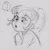 Size: 744x763 | Tagged: safe, artist:amazingpuffhair, imported from derpibooru, sonata dusk, equestria girls, cute, female, sketch, solo, traditional art