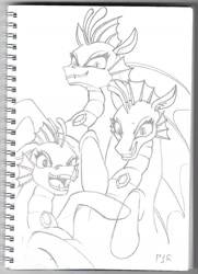 Size: 1265x1748 | Tagged: safe, artist:p1nk1e ra1n, imported from derpibooru, adagio dazzle, aria blaze, sonata dusk, siren, traditional art