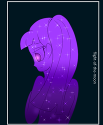 Size: 574x697 | Tagged: safe, artist:flight-of-the-moon, deleted from derpibooru, imported from derpibooru, sci-twi, twilight sparkle, equestria girls, looking down, solo, stars