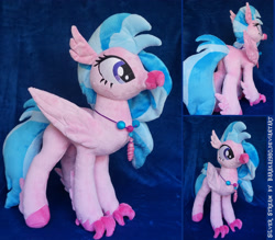 Size: 4142x3632 | Tagged: safe, artist:baraka1980, imported from derpibooru, silverstream, classical hippogriff, hippogriff, school daze, cute, diastreamies, irl, photo, plushie, solo