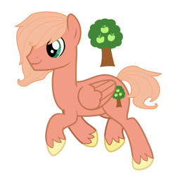 Size: 1884x1912 | Tagged: safe, artist:restlessbard, imported from derpibooru, oc, oc only, oc:orchard smith, pegasus, pony, base used, male, offspring, parent:big macintosh, parent:fluttershy, parents:fluttermac, simple background, solo, stallion, unshorn fetlocks, white background