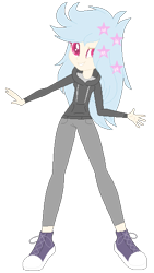Size: 317x564 | Tagged: safe, artist:puffydashie01, imported from derpibooru, oc, oc only, oc:lightning star, equestria girls, clothes, converse, hoodie, pants, shoes, simple background, solo, transparent background