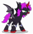 Size: 5000x5200 | Tagged: safe, artist:dragonchaser123, imported from derpibooru, oc, oc only, oc:midnight moon, pony, vampony, absurd resolution, female, mare, simple background, solo, transparent background, vector