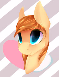 Size: 2000x2600 | Tagged: safe, artist:chapaevv, imported from derpibooru, oc, oc only, oc:cream heart, pony, bust, portrait, simple background, solo