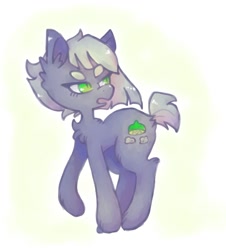 Size: 1000x1105 | Tagged: safe, artist:jackytheripperart, imported from derpibooru, limestone pie, earth pony, pony, beanbrows, chest fluff, cute, ear fluff, eyebrows, female, hoof fluff, limabetes, looking back, mare, solo