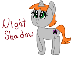 Size: 582x500 | Tagged: safe, artist:starfleet-timelord, artist:starfleettimelordmlp, imported from derpibooru, oc, oc:night shadow, unicorn, paint.net