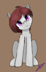 Size: 708x1096 | Tagged: safe, artist:speed-chaser, imported from derpibooru, oc, oc only, oc:rose red, earth pony, pony, female, head tilt, mare, simple background, solo