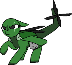 Size: 547x499 | Tagged: safe, artist:nootaz, imported from derpibooru, oc, oc:chaser, original species, plane pony, pony, commission, eye scar, helicopter, mi-24, plane, raised hoof, scar, simple background, transparent background