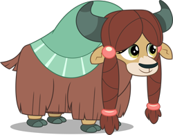 Size: 5000x3899 | Tagged: safe, artist:dashiesparkle, imported from derpibooru, yona, yak, school daze, .svg available, absurd resolution, cloven hooves, female, simple background, solo, transparent background, vector