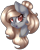 Size: 1538x1912 | Tagged: safe, artist:liamsartworld, imported from derpibooru, oc, oc only, pony, bun, bust, cross, jewelry, necklace, portrait, red eyes, simple background, solo, transparent background