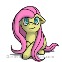 Size: 200x200 | Tagged: safe, artist:neyonic, imported from derpibooru, fluttershy, pony, female, floppy ears, looking up, mare, prone, simple background, smiling, solo, transparent background