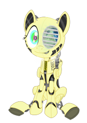 Size: 3289x4640 | Tagged: safe, artist:hoofwaffe, imported from derpibooru, fluttershy, pony, robot, robot pony, eye of providence, female, flutterbot, illuminati confirmed, simple background, solo, transparent background