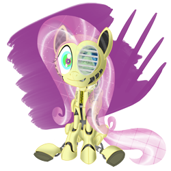 Size: 5000x5000 | Tagged: safe, artist:hoofwaffe, imported from derpibooru, fluttershy, pony, robot, robot pony, absurd resolution, eye of providence, female, flutterbot, illuminati, illuminati confirmed, simple background, solo, transparent background