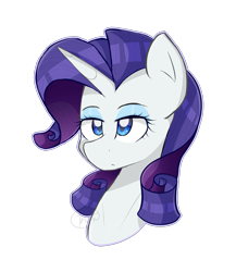 Size: 1457x1677 | Tagged: safe, artist:cosmiickatie, imported from derpibooru, rarity, pony, unicorn, annoyed, bust, female, mare, simple background, solo, transparent background