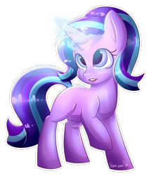 Size: 900x1047 | Tagged: safe, artist:paintcoloryt, imported from derpibooru, starlight glimmer, pony, unicorn, female, glowing horn, mare, missing cutie mark, simple background, solo, transparent background