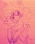 Size: 1024x1280 | Tagged: safe, artist:eleamorbid, artist:moonhowlerel, imported from derpibooru, pinkie pie, earth pony, pony, chest fluff, cloven hooves, female, heart, lined paper, looking sideways, mare, sketch, solo, tongue out, traditional art