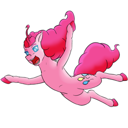 Size: 1024x1024 | Tagged: safe, artist:korencz11, imported from derpibooru, pinkie pie, pony, armpits, female, simple background, solo, transparent background