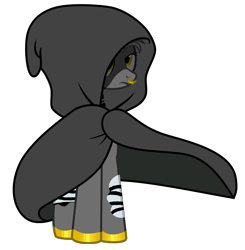 Size: 4361x4457 | Tagged: safe, artist:poppyglowest, imported from derpibooru, oc, oc only, pony, zebra, absurd resolution, cloak, clothes, simple background, solo, transparent background, zebra oc