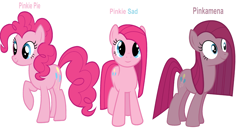 Size: 6576x3464 | Tagged: safe, artist:rainbowshadowmlp, imported from derpibooru, pinkie pie, pinkamena diane pie, simple background, white background