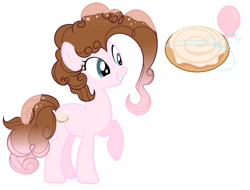 Size: 1508x1144 | Tagged: safe, artist:crystalhearts123yt, imported from derpibooru, oc, oc only, oc:cinnamon sugar rush, earth pony, pony, female, mare, offspring, parent:cheese sandwich, parent:pinkie pie, parents:cheesepie, solo