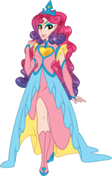 Size: 600x945 | Tagged: safe, artist:pancake222, idw, imported from derpibooru, princess amore, human, equestria girls, clothes, crown, dress, equestria girls-ified, female, jewelry, regalia, simple background, solo, transparent background, vector