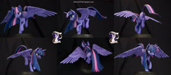Size: 2560x1122 | Tagged: safe, artist:shuxer59, imported from derpibooru, twilight sparkle, alicorn, pony, irl, photo, sculpture, solo, spread wings, traditional art, twilight sparkle (alicorn), wings