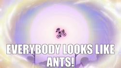 Size: 1536x865 | Tagged: safe, edit, edited screencap, imported from derpibooru, screencap, sci-twi, spike, spike the regular dog, twilight sparkle, dog, equestria girls, equestria girls series, overpowered (equestria girls), bicycle, e.t., e.t. the extra-terrestrial, family guy, flying, ollie williams, reference