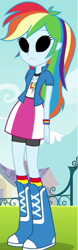 Size: 149x479 | Tagged: safe, edit, edited screencap, imported from derpibooru, screencap, rainbow dash, equestria girls, dark eyes, female, solo