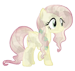 Size: 414x392 | Tagged: artist needed, safe, imported from derpibooru, fluttershy, crystal pony, pony, crystallized, female, simple background, solo, transparent background