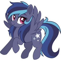 Size: 2048x2048 | Tagged: safe, artist:cinnamontee, imported from derpibooru, oc, oc only, oc:star chaser, pegasus, pony, female, high res, mare, simple background, solo, transparent background