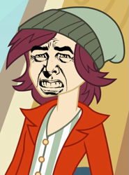 Size: 455x616 | Tagged: safe, edit, edited screencap, imported from derpibooru, screencap, normal norman, equestria girls, equestria girls (movie), background human, disgusted, normal norman general, reaction image, uncanny valley, wat