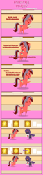 Size: 1205x4879 | Tagged: safe, artist:estories, imported from derpibooru, oc, oc:ademitia, oc:loveless, oc:loveless nova, changeling, pony, unicorn, bib, comic, female, mare, pointy ponies