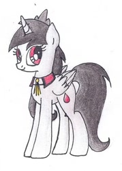 Size: 432x604 | Tagged: safe, artist:pony-paint, imported from derpibooru, oc, oc only, alicorn, pony, alicorn oc, crown, female, jewelry, mare, regalia, simple background, solo, traditional art, white background