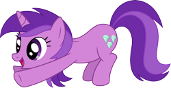 Size: 4260x2192 | Tagged: safe, artist:curvesandlines, imported from derpibooru, amethyst star, sparkler, pony, unicorn, background pony, female, high res, iwtcird, mare, meme, open mouth, simple background, solo, transparent background, vector