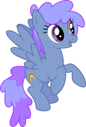 Size: 2077x3068 | Tagged: safe, artist:curvesandlines, imported from derpibooru, blueberry punch, peppermint crunch, pegasus, pony, background pony, female, flying, high res, mare, recolor, simple background, solo, sonic rainboom, transparent background, vector