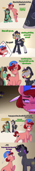 Size: 1280x6144 | Tagged: safe, artist:senseidezzy, deleted from derpibooru, imported from derpibooru, imported from ponybooru, oc, oc only, oc:aero, oc:fuckboi, oc:warden, earth pony, pegasus, pony, unicorn, aero replies, angry, beret, cap, clothes, cockblock, colt, comic, confrontation, crossdressing, father, father and child, father and son, female, filly, hat, male, nervous, offspring, parent:derpy hooves, parent:oc:warden, parents:canon x oc, parents:warderp, ponerpics import, skirt, son, sweat, tumblr, vulgar