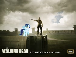 Size: 1600x1199 | Tagged: safe, imported from derpibooru, soarin', rick grimes, the walking dead