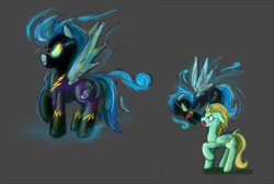 Size: 2000x1344 | Tagged: safe, artist:ryuredwings, imported from derpibooru, descent, lightning dust, pegasus, pony, shadowbolts