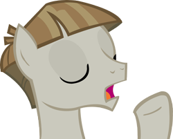 Size: 4631x3729 | Tagged: safe, artist:wcctnoam, imported from derpibooru, mudbriar, pony, the maud couple, open mouth, simple background, solo, technically, transparent background, vector