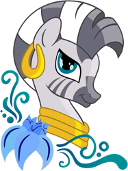 Size: 557x744 | Tagged: safe, artist:pony-paint, imported from derpibooru, zecora, pony, zebra, bust, female, poison joke, portrait, show accurate, simple background, solo, transparent background