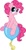 Size: 320x604 | Tagged: safe, artist:pony-paint, imported from derpibooru, pinkie pie, earth pony, pony, balloon, balloon riding, balloon sitting, female, grin, mare, show accurate, simple background, sitting, smiling, solo, white background