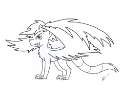 Size: 1498x1191 | Tagged: safe, artist:pizzamovies, imported from derpibooru, oc, oc only, dracony, hybrid, claws, simple background, solo, wings