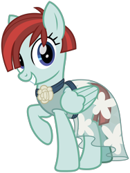 Size: 2400x3200 | Tagged: safe, artist:cheezedoodle96, imported from derpibooru, valley glamour, pegasus, pony, fake it 'til you make it, .svg available, clothes, dress, female, floral print, flower, hair over one eye, looking at you, mare, raised hoof, see-through, see-through skirt, short hair, simple background, skirt, solo, svg, transparent background, vector