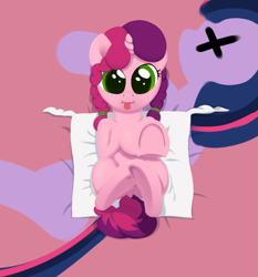 Size: 851x913 | Tagged: safe, artist:foal, imported from derpibooru, twilight sparkle, oc, oc only, oc:gloomy, oc:marker pony, 4chan, mlpg, tongue out