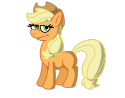 Size: 1251x988 | Tagged: safe, artist:67fats, deleted from derpibooru, derpibooru exclusive, imported from derpibooru, applejack, female, mare, medibang paint, missing cutie mark, simple background, standing, transparent background